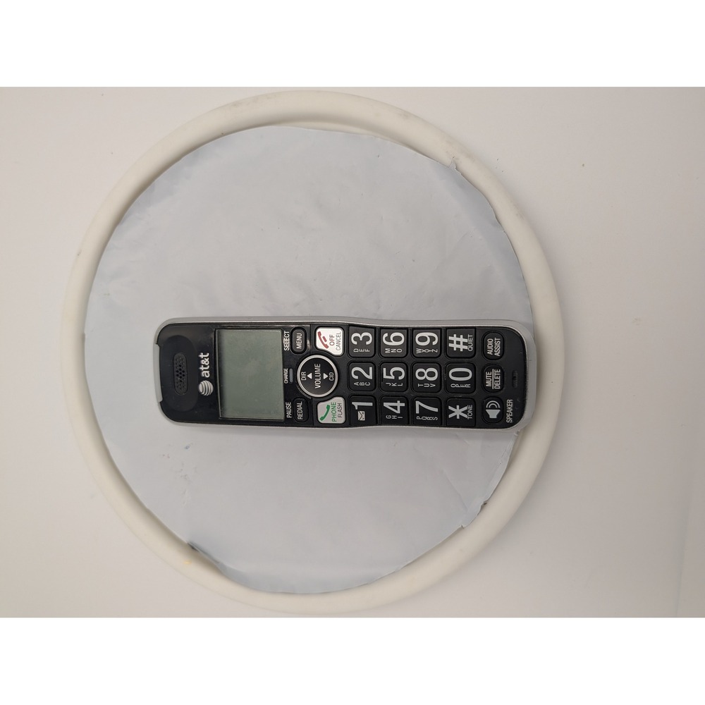 AT&T Cordless Expansion Handset HD Audio Black Silver Replacement‎ Phone Handset